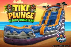 18' Tiki Plunge Water Slide
