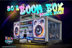 80's Boom Box Jumbo Bounce House