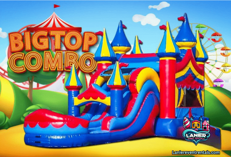 Big Top Circus XL Bounce and Dual Slide Combo