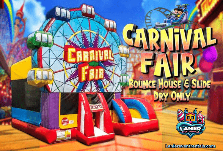 Carnival Fair Bounce and Slide Combo