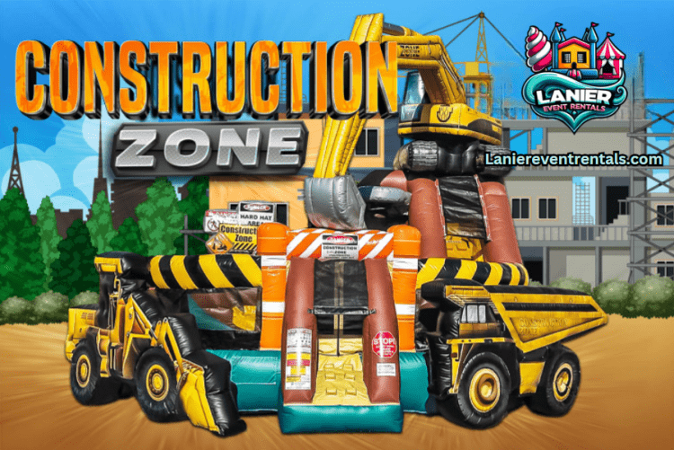 Construction Zone XL Bounce & Slide Combo