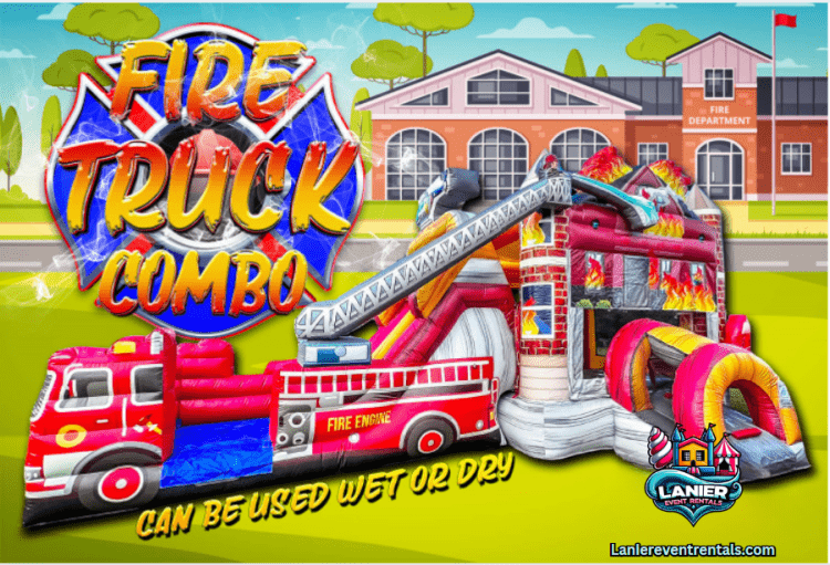 Fire Truck Bounce and Slide