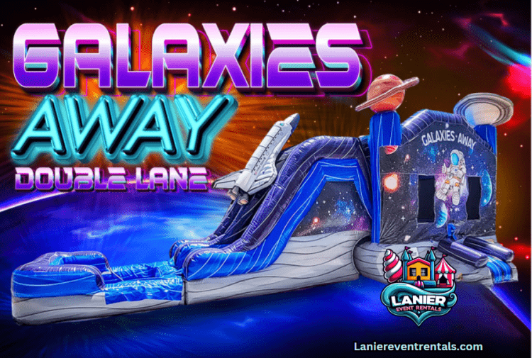 Galaxies Away XL Dual Lane Bounce & Slide Combo