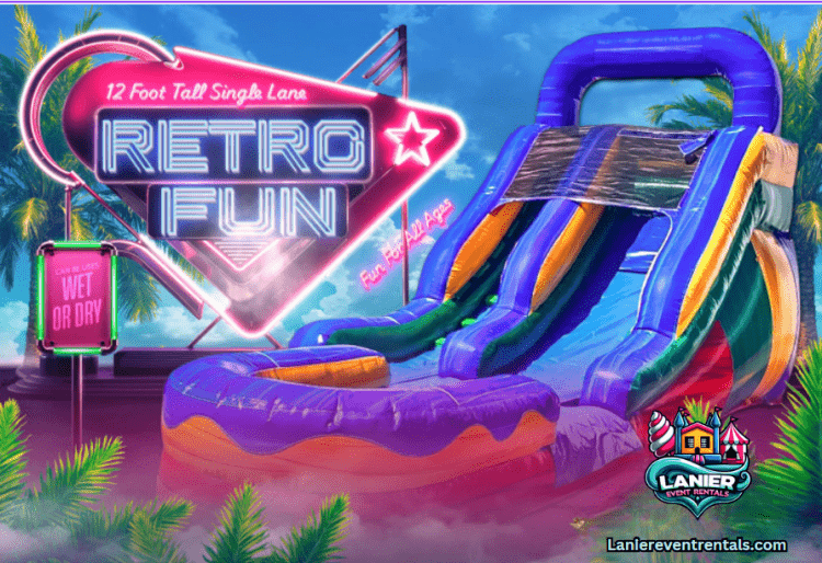 12' Retro Fun Dry Slide