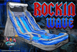 18' Rockin' Wave Dual Lane Water Slide