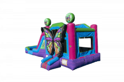 Butterfly combo bounce and slide2 1695837708 big 1753101345 Butterfly Dual Lane Bounce and Slide Combo