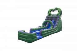Hulk water slide 1700177599 big 1753099487 20' Hulk Smash Dual Lane Dry Slide