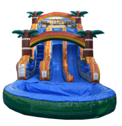 dual20tiki 1752517258 15' Tiki Plunge Dual Lane Dry Slide