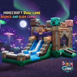 Minecraft Dual Lane Bounce and Slide Combo